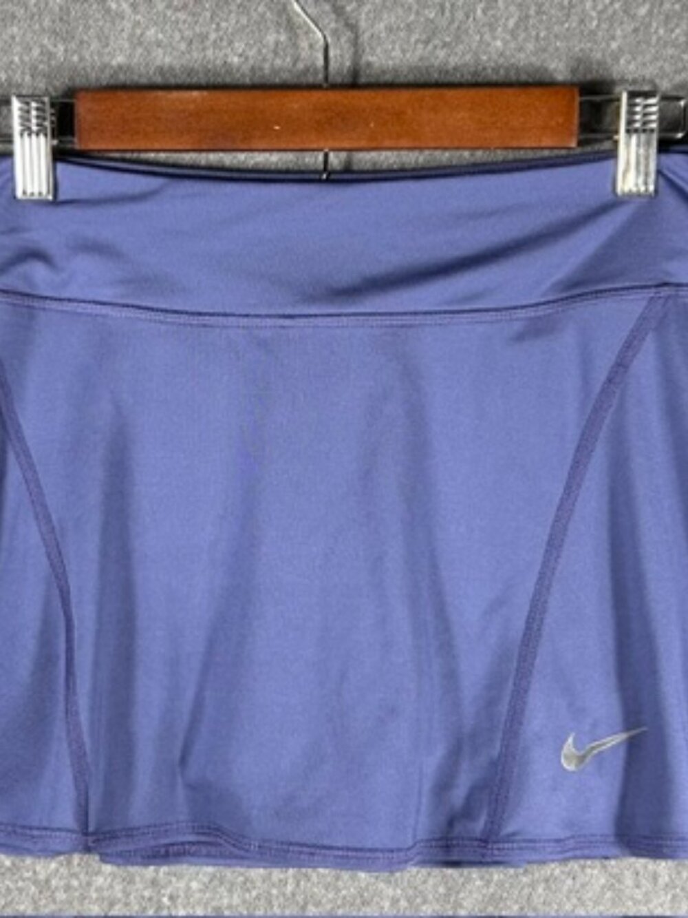 Nike Flouncy Dri-Fit Tennis Skirt Womens Sx XL Blue Skort Knit Activewear
